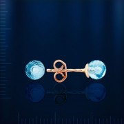 Ohrstecker mit Topasen. Rotgold