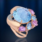  Russisches Goldschmuck Topas