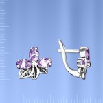 Ohrringe Silber & Amethyst