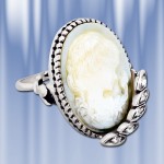  Ring "Kamea" mit Perlmutt. Silber 925. 