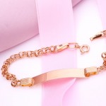  Armband mit Platte russisches Gold