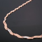 Collier russisches Gold. Bicolor