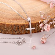 Silberkette mit Kreuzanhänger