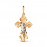 Крест нательный с распятием золото 585