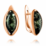 Vergoldete Silberohrringe 925º mit Bernstein in Deutschland kaufen