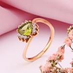 Damenring Gold 585 Peridot