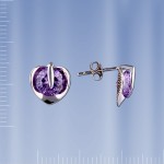  Ohrstecker Sterling Silber d. Amethyst