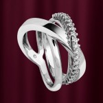 Gianni Lazzaro Mercury золотое кольцо с бриллиантами