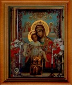 Russiche Ikone der Mutter des Gottes Dostoino Est