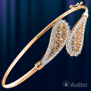 Armband Braslet russisches Gold mit Zirkon