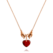 Vergoldete Silberkette mit Bernstein