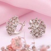 Купить серьги из серебра 925 с фианитами