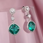 Silberohrhaenger als Stecker mit Turmalin & Zirkonia