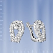 Ohrringe Sterling Silber mit Zirkonia