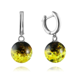 Silberohrhaenger mit Bernstein