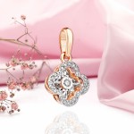 Подвеска с танцующим бриллиантом цена