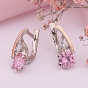 Ohrringe aus Sterlingsilber und Gold mit Zirkonia kaufen