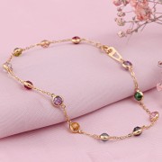 Goldarmband Gelbgold Zirkonia