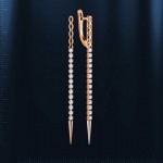 Кристаллы Swarovski&reg;. Серьги Русское золото