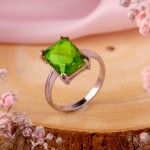 Серебряное кольцо. Султанит