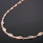 Collier russisches Gold. Bicolor