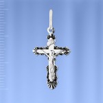 Крестик серебряный Распятие