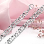 Silberkette; - armband "Garibaldi"