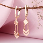 Купить золотые серьги без камней