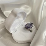 Silberring "Glockenturm". Amethyst & Zirkonia