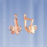 Goldohrringe mit Zirkonia