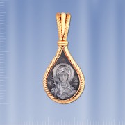 Russische Ikone Silber