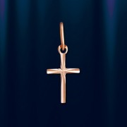 Russische Kreuzanhaenger Rotgold