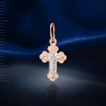 Крестик золотой с распятием