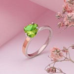 Серебряное кольцо с золотом. Султанит