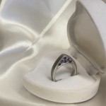 Silberring "Originell". Zirkonia