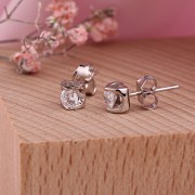 Silberohrstecker mit Zirkonia