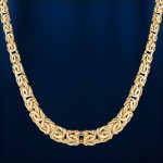 Collier russisches Gold. Bicolor