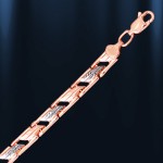  Armband russisches Gold. Bicolor