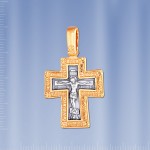 Russische Kreuz Anhaenger Silber 