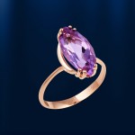  Russisches Goldschmuck Amethyst 