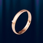 Обручальное кольцо из золота "Классик" 