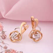 Goldohrringe aus 585er Russisches Gold