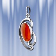 Anhaenger mit Achat. Silber 925 