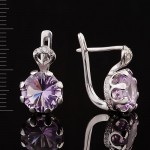 Ohrringe mit Amethyst Silber 925°