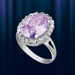 Silberring mit Amethyst