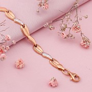 Armband aus Rotgold/Weissgold 585°