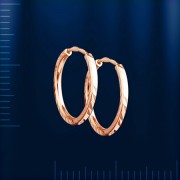 Серьги «Креоли» из русского золота 585°