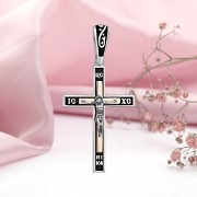 Silberkreuzanhaenger mit Kruzifix. Emaille & Gold