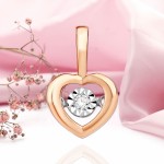 Танцующий бриллиант подвеска