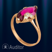 Ring aus Rotgold 585 mit Rubin